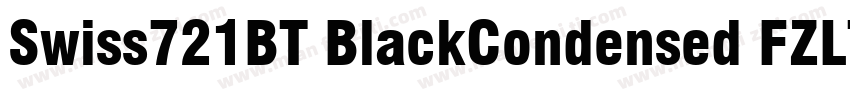 Swiss721BT BlackCondensed FZLTCHK字体转换
